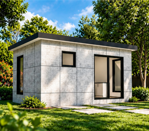 Casa prefabricada Brisa 24, cabaña compacta steel frame