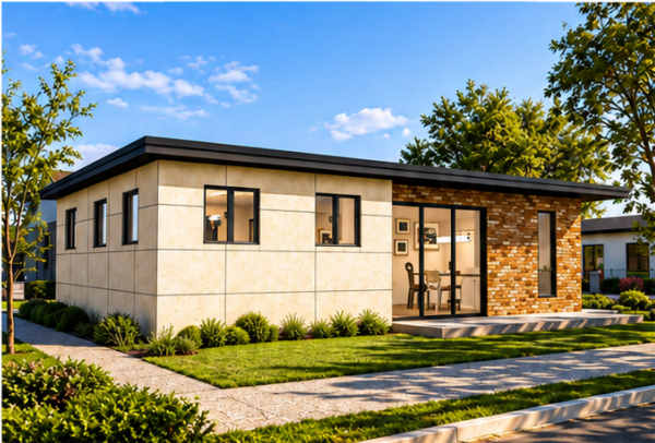 Casa prefabricada Garbí 70, vivienda con 2 dormitorios